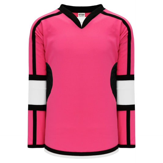 Pink, Black, White  hockey jerseys no minimum