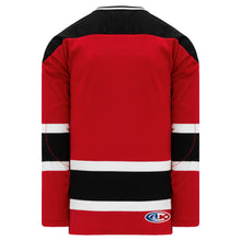 Load image into Gallery viewer, Custom or blank Wholesale New Jersey RED Sleeve Stripes Pro Plain Blank Hockey Jerseys