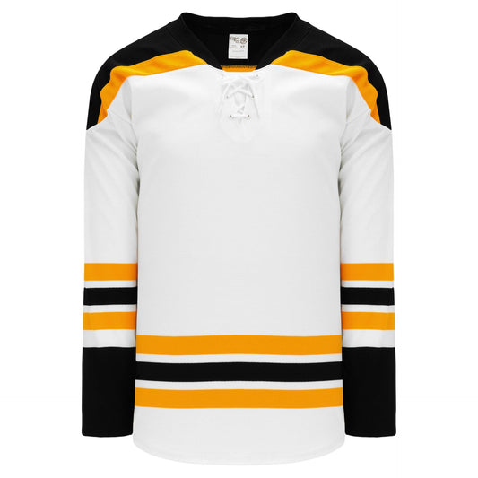 Customization Depot 2007 Boston White Knitted Body and Sleeve Stripes Canada / USA Made  Hockey Jerseys