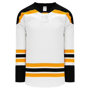 Custom or blank Wholesale Customization Depot 2007 Boston White Knitted Body and Sleeve Stripes Plain Blank Hockey Jerseys