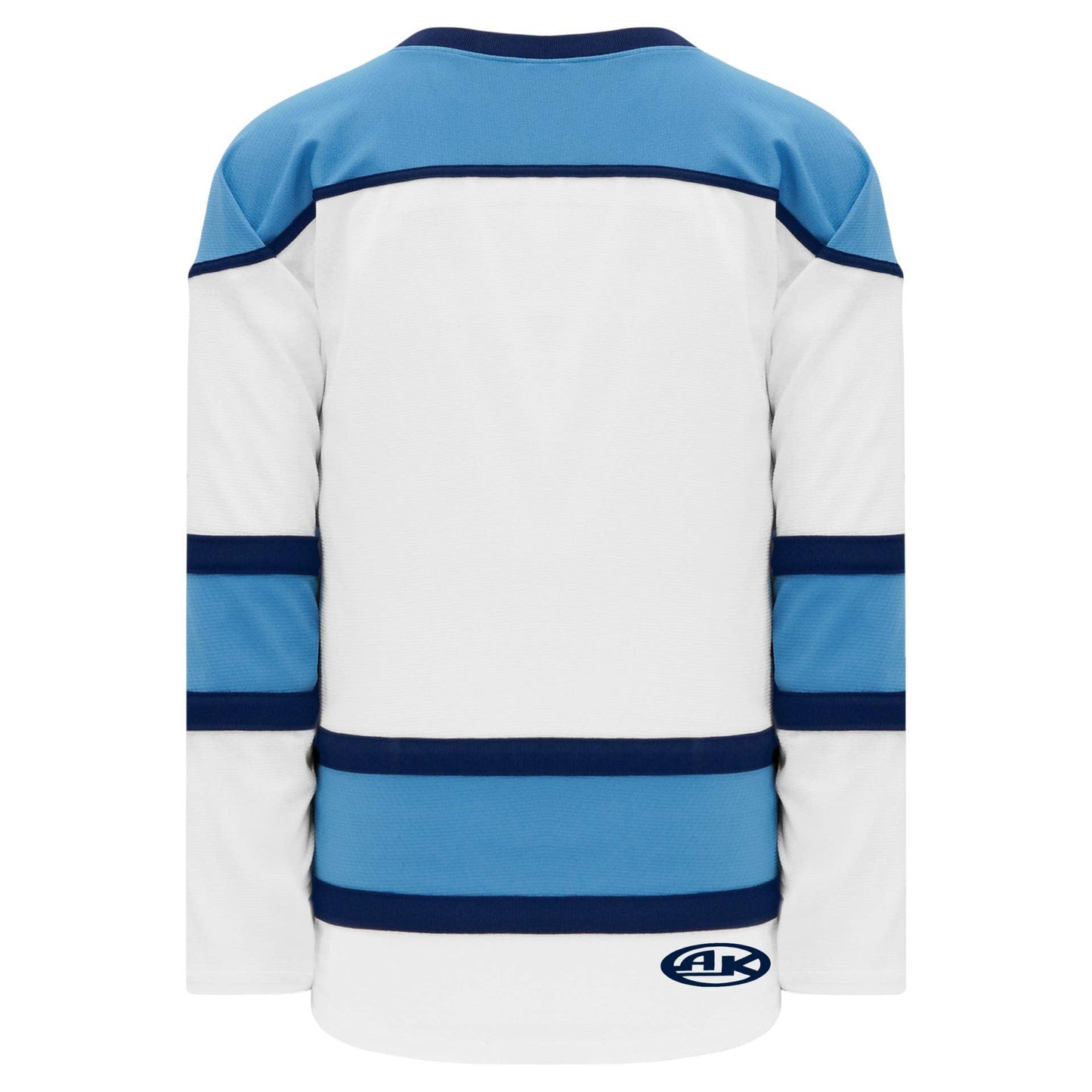 Custom White, Sky, Navy  hockey jerseys no minimum