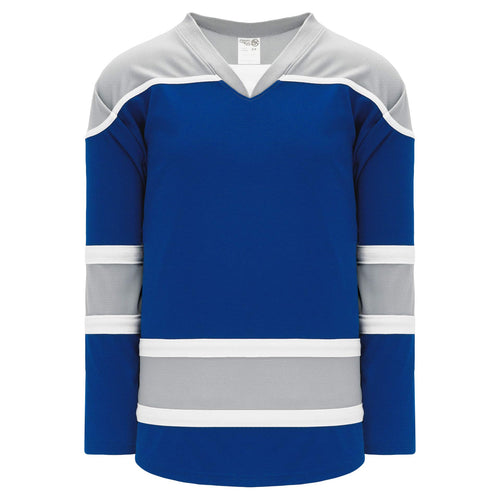 Royal, Grey, White Select Plain Blank Hockey Jerseys
