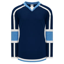 Load image into Gallery viewer, Navy, White, Sky Durastar Mesh Select Plain Blank Hockey Jerseys
