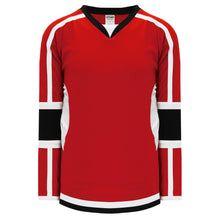 Load image into Gallery viewer, Red, White, Black Durastar Mesh Select Plain Blank Hockey Jerseys