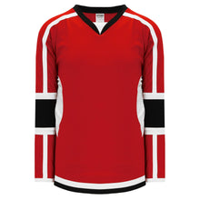 Load image into Gallery viewer, Custom or blank Wholesale Red, White, Black Durastar Mesh Select Plain Blank Hockey Jerseys
