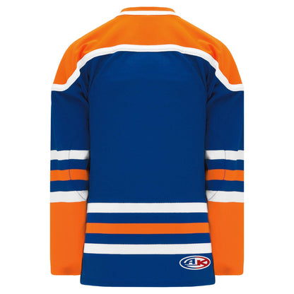 Edmonton Royal Square V-Neck with Underlay Pro Canada / USA Made  Hockey Jerseys