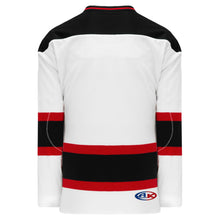 Load image into Gallery viewer, New Jersey White Sleeve Stripes Pro Plain Blank Hockey Jerseys