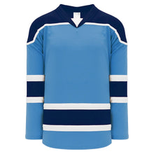 Load image into Gallery viewer, Sky, Navy, White Select Plain Blank Hockey Jerseys