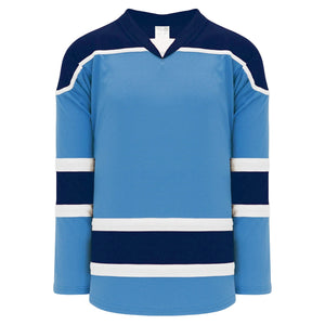 Custom or blank Wholesale Sky, Navy, White Select Plain Blank Hockey Jerseys