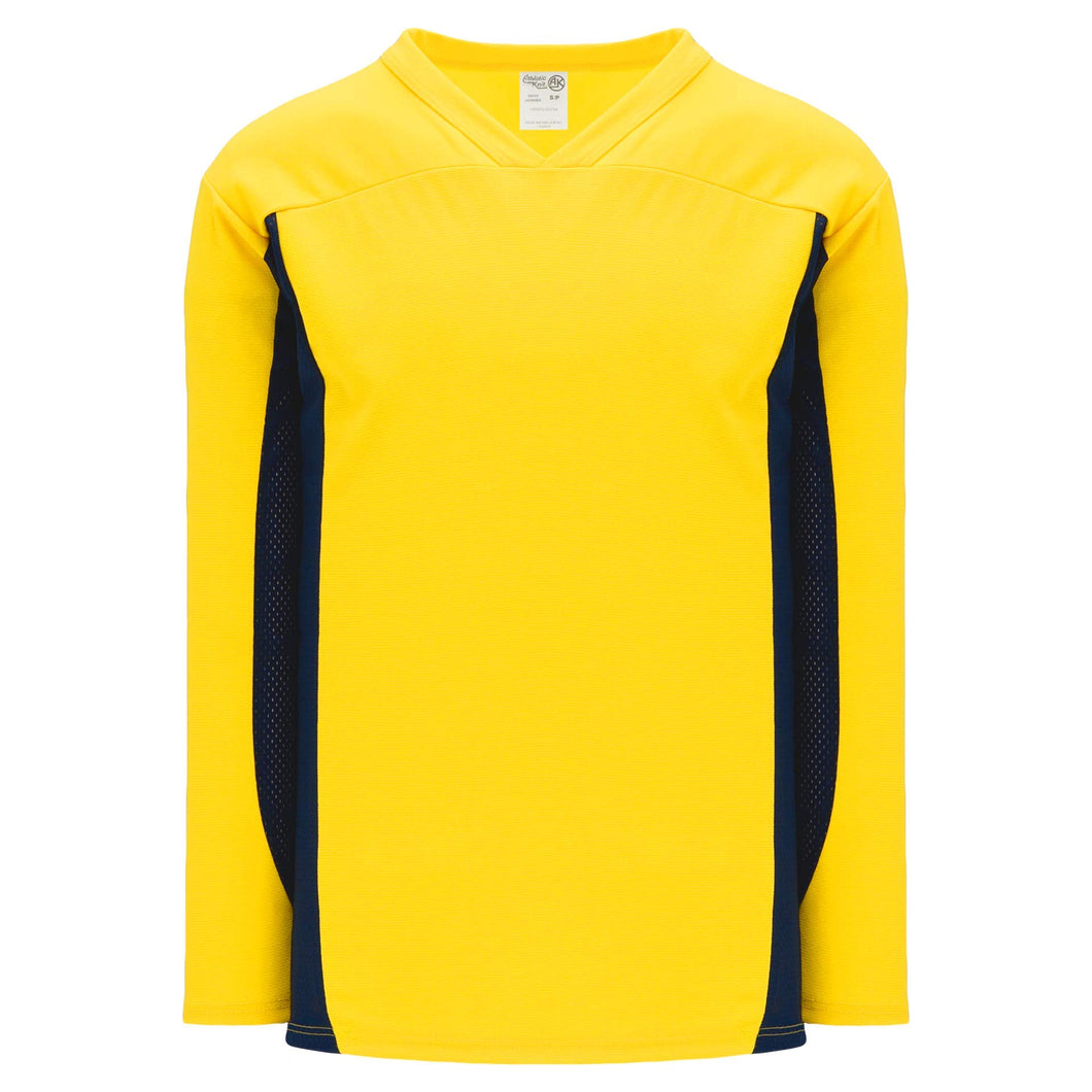 Customization Depot Maize, White League Plain Blank Hockey Jersey
