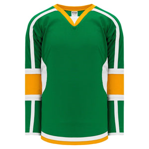 Custom or blank Wholesale Kelly, White, Gold Durastar Mesh Select Plain Blank Hockey Jerseys