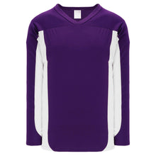 Load image into Gallery viewer, Custom or blank Wholesale Customization Depot Purple, White League Plain Blank Hockey Jerseys