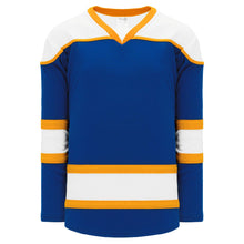 Load image into Gallery viewer, Royal, White, Gold Select Plain Blank Hockey Jerseys