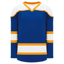 Load image into Gallery viewer, Custom or blank Wholesale Royal, White, Gold Select Plain Blank Hockey Jerseys