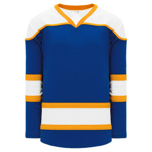 Custom or blank Wholesale Royal, White, Gold Select Plain Blank Hockey Jerseys