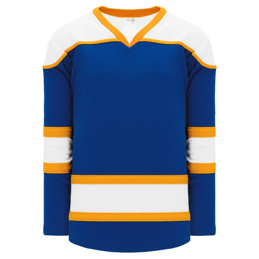 Custom or blank Wholesale Royal, White, Gold Select Plain Blank Hockey Jerseys