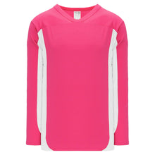 Load image into Gallery viewer, Customization Depot Pink, White League Plain Blank Hockey Jerseys