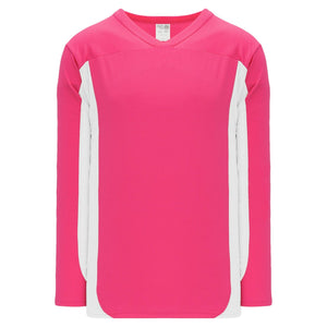 Custom or blank Wholesale Customization Depot Pink, White League Plain Blank Hockey Jerseys